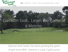 Tablet Screenshot of garrisongolf.com